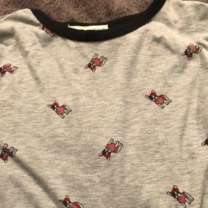 French Bulldog Beret Print Tee Medium